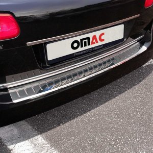 Volkswagen Passat Bumper Sill Cover - Rear - Omac - S.Steel - Gloss Silver - '05-'10